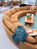 Vintage Semi-Circle Sectional Sofa - New Upholstery