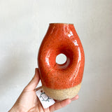 Void Vase Speckled Stoneware - Cherry