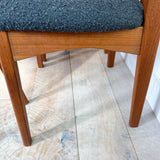 Set of 6 Vintage Teak Dining Chairs - New Upholstery