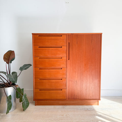 Danish Teak Armoire by Nils Jonsson for Torring