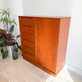 Danish Teak Armoire by Nils Jonsson for Torring