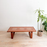 Vintage Teak Tile Top Coffee Table