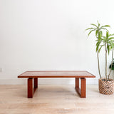 Vintage Teak Tile Top Coffee Table