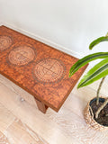 Vintage Teak Tile Top Coffee Table