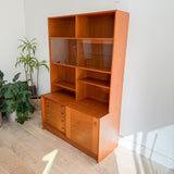 Danish Teak 2 Part Hutch by Domino Mobler