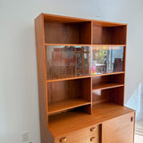 Danish Teak 2 Part Hutch by Domino Mobler