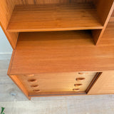 Danish Teak 2 Part Hutch by Domino Mobler