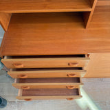 Danish Teak 2 Part Hutch by Domino Mobler