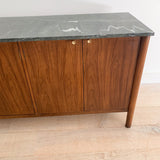 Walnut Buffet w/ Travertine Top