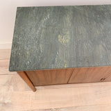 Walnut Buffet w/ Travertine Top