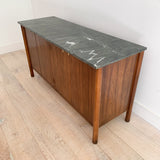 Walnut Buffet w/ Travertine Top