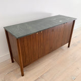 Walnut Buffet w/ Travertine Top