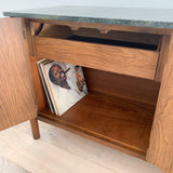 Walnut Buffet w/ Travertine Top