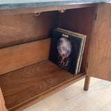 Walnut Buffet w/ Travertine Top