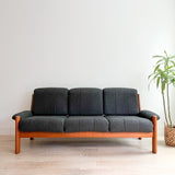 Vintage Solid Teak Ekornes Sofa - New Upholstery