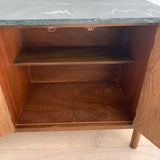 Walnut Buffet w/ Travertine Top