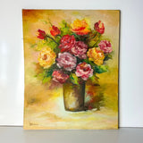 Floral Oil on Canvas Signed