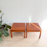 Pair of Teak End Tables by Trioh