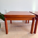 Pair of Teak End Tables by Trioh
