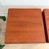 Pair of Teak End Tables by Trioh
