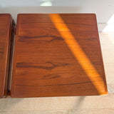 Pair of Teak End Tables by Trioh