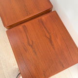 Pair of Teak End Tables by Trioh