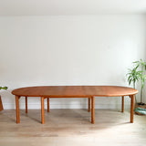 Teak Dining Table w/ 3 Leaves by Skovby