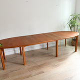 Teak Dining Table w/ 3 Leaves by Skovby