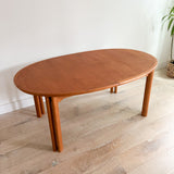 Teak Dining Table w/ 3 Leaves by Skovby