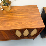 Refinished & Restored Mid Century Walnut Stereo Console