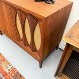 Refinished & Restored Mid Century Walnut Stereo Console