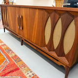 Refinished & Restored Mid Century Walnut Stereo Console