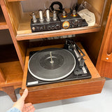 Refinished & Restored Mid Century Walnut Stereo Console