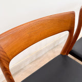 Set of 8 Moller Teak Dining Chairs