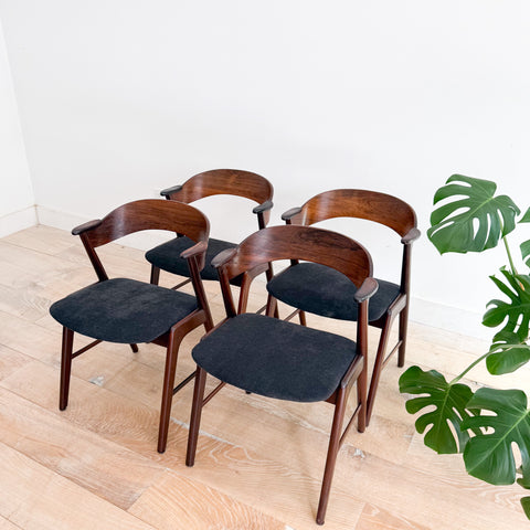 Set of 4 Kai Kristiansen Dining Chairs