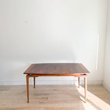 Mid Century Walnut Dining Table w/ 2 Leaves