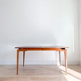 Mid Century Walnut Dining Table w/ 2 Leaves