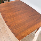 Mid Century Walnut Dining Table w/ 2 Leaves