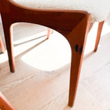Set of 6 R Huber & Co Teak Dining Chairs - New Upholstery