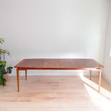 Mid Century Walnut Dining Table w/ 2 Leaves