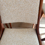 Set of 6 R Huber & Co Teak Dining Chairs - New Upholstery
