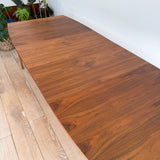 Mid Century Walnut Dining Table w/ 2 Leaves