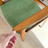 Set of 6 Danish Teak Dining Chairs by Anderstrup Mobelfabrik - New Green Upholstery