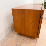 Pair of Lane Burlwood Nightstands