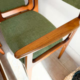Set of 6 Danish Teak Dining Chairs by Anderstrup Mobelfabrik - New Green Upholstery