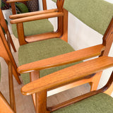Set of 6 Danish Teak Dining Chairs by Anderstrup Mobelfabrik - New Green Upholstery
