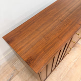 Mid Century Walnut Low 10 Drawer Dresser