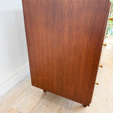Mid Century Walnut Highboy Dresser