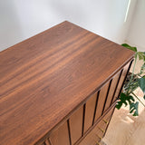 Mid Century Walnut Highboy Dresser