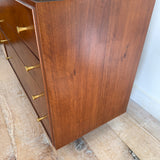 Mid Century Walnut Highboy Dresser